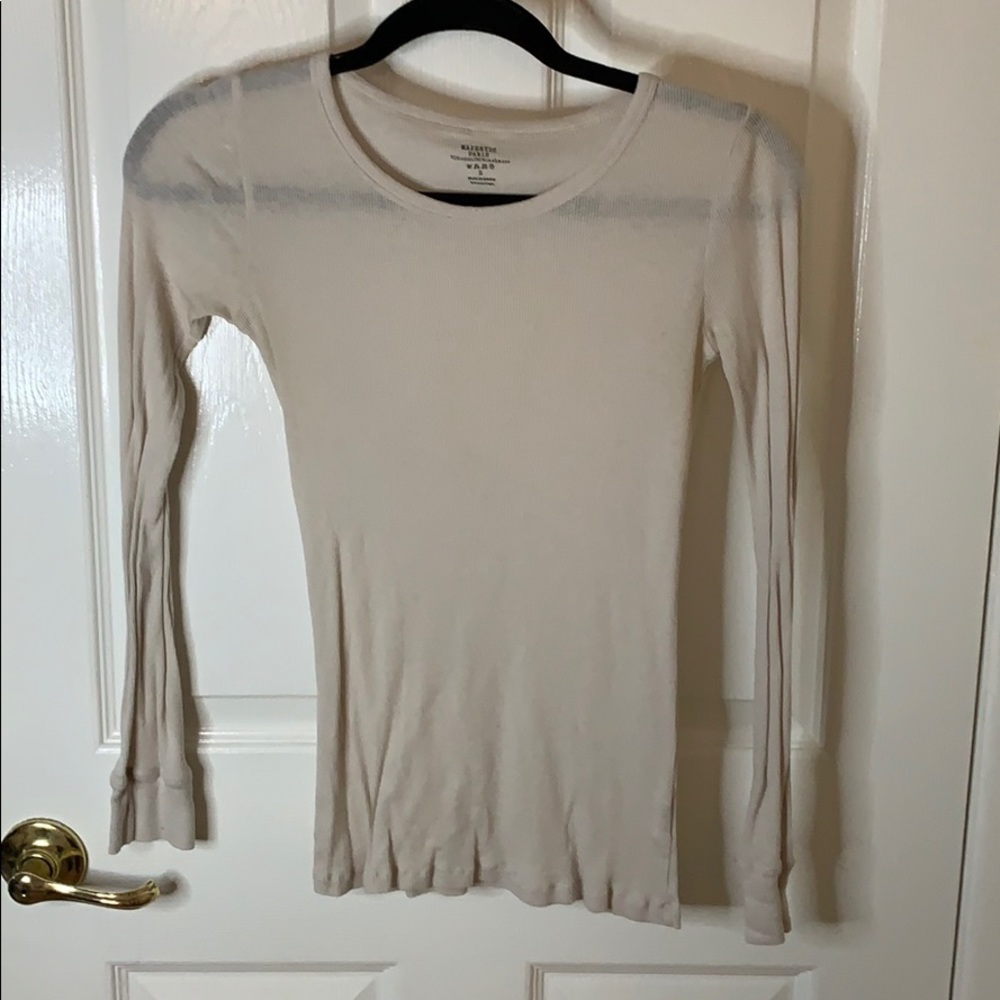 Majestic ribbed cotton cashmere T-shirt